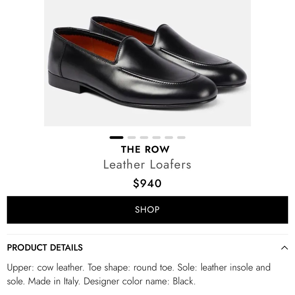 THE ROW
Leather loafers - Picture 3 of 11